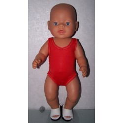 badpak rood baby born 43cm