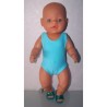 badpak licht blauw baby born 43cm