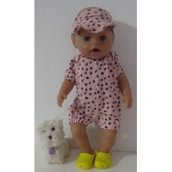 holiday outfitt roze lieveheerstbeestjes baby born 43cm