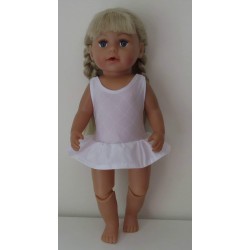 badpak wit met rokje baby born 43cm