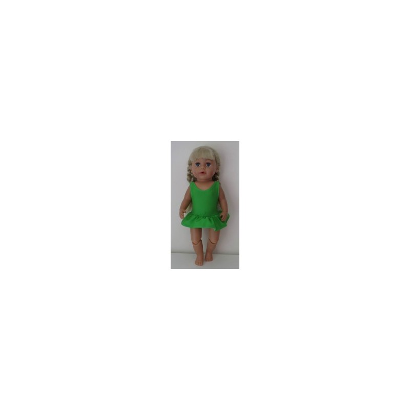 badpak groen met rokje baby born 43cm