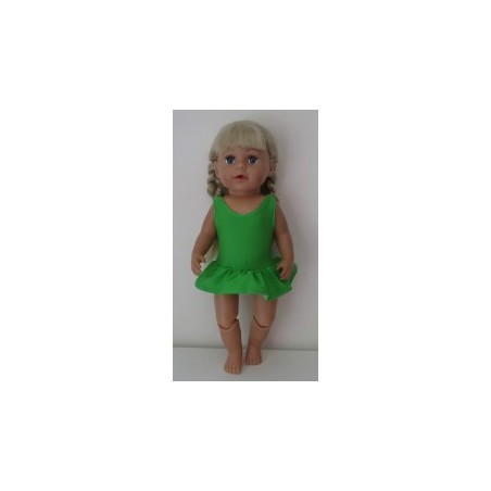 badpak groen met rokje baby born 43cm