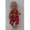 speelpakje rood uilen baby born 43cm