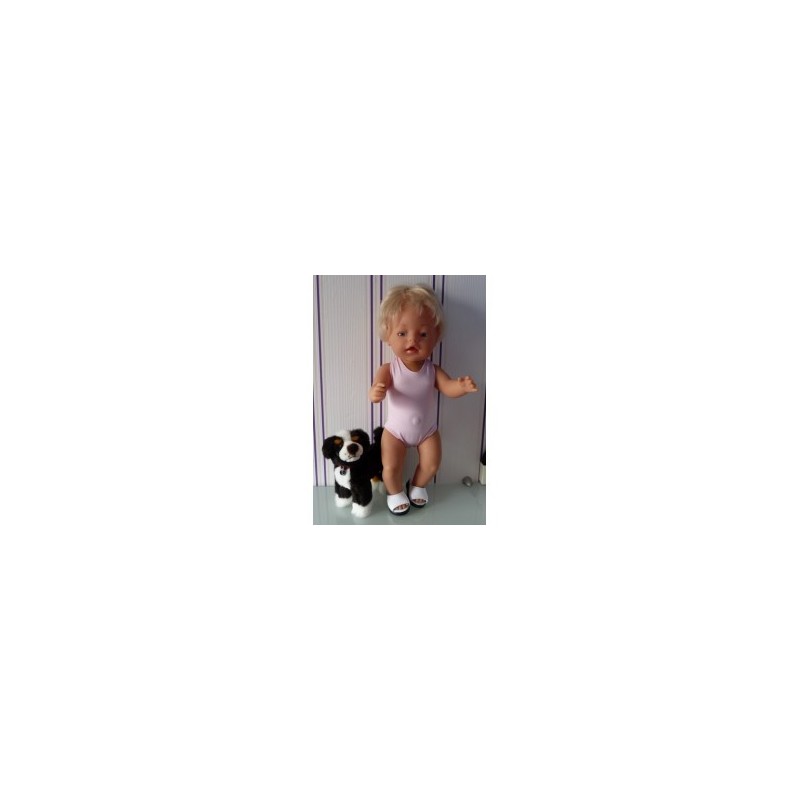 strandbadpak licht roze baby born 43cm