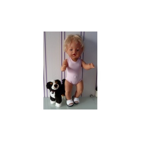 strandbadpak licht roze baby born 43cm