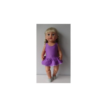badpak lila met rokje baby born 43cm