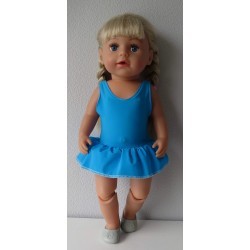 badpak blauw met rokje baby born 43cm