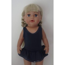 badpak donker blauw met rokje baby born 43cm