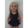 badpak donker blauw met rokje baby born 43cm
