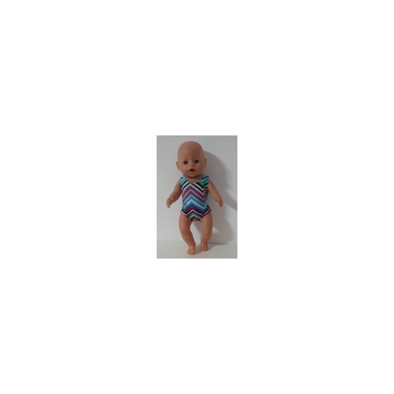 badpak gestreept baby born 43cm
