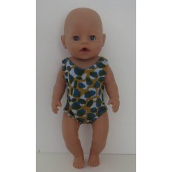 badpak tijger leger print baby born 43cm