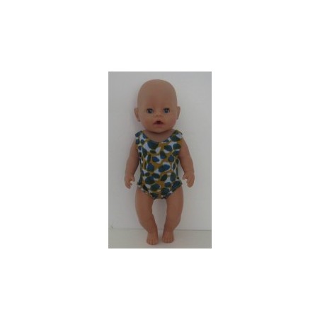 badpak tijger leger print baby born 43cm