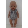 badpak grijs baby born 43cm