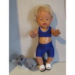 bikini hard blauw baby born 43cm