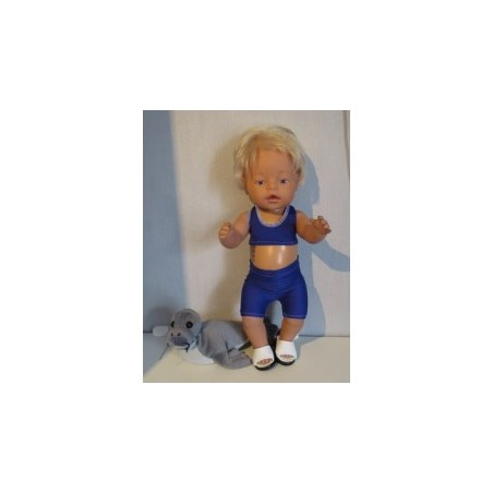 bikini hard blauw baby born 43cm