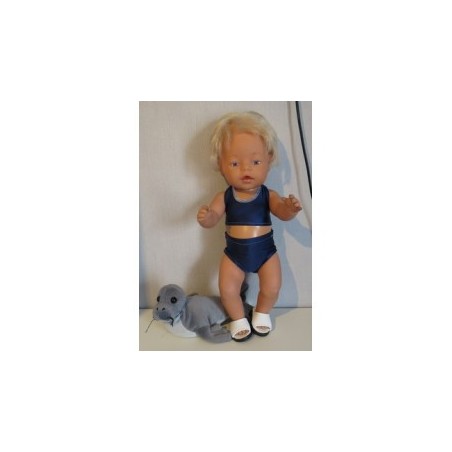 bikini donker blauw baby born 43cm