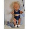 bikini donker blauw baby born 43cm