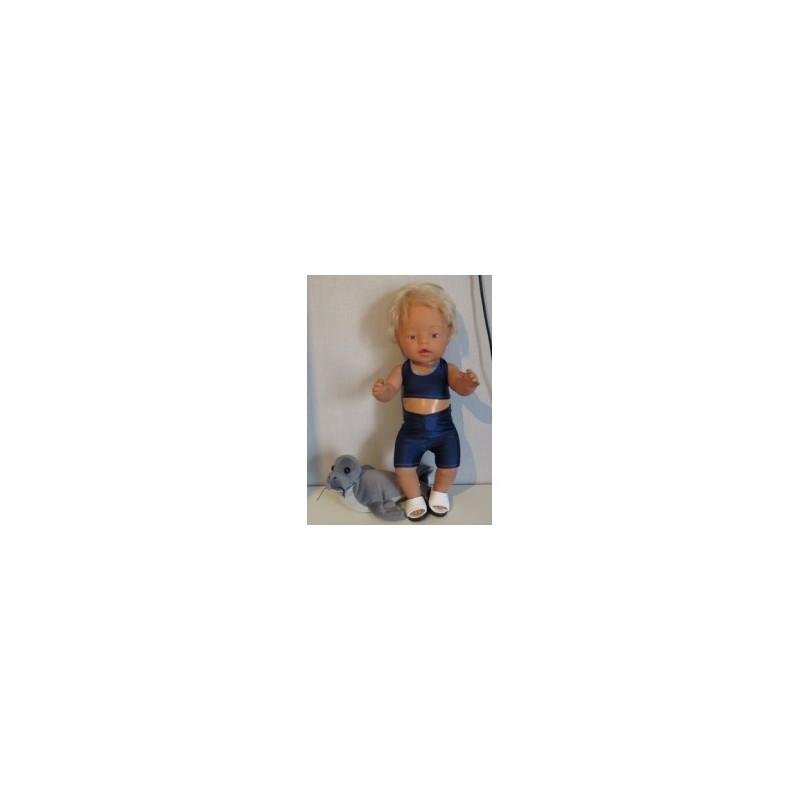 bikini donker blauw baby born 43cm