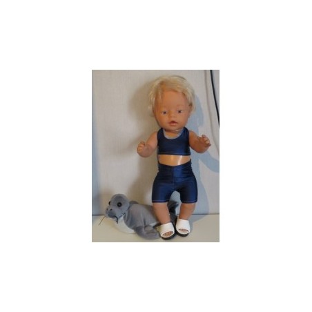 bikini donker blauw baby born 43cm