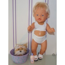 bikini gekleurde stippen baby born 43cm