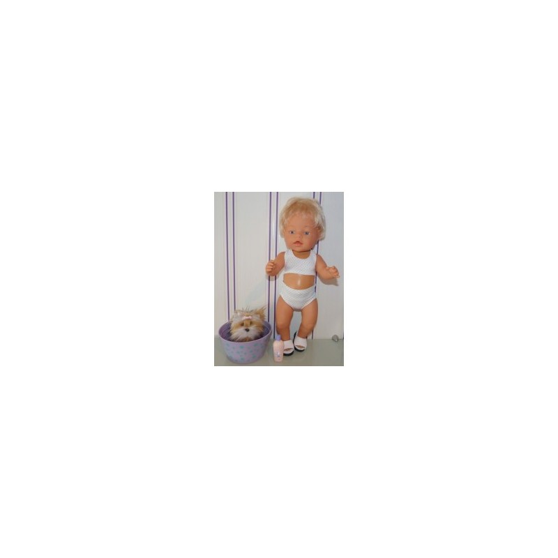 bikini gekleurde stippen baby born 43cm