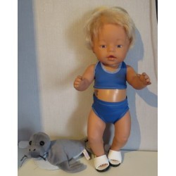 bikini blauw baby born 43cm