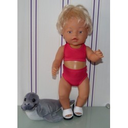 bikini hard roze baby born 43cm