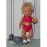 bikini hard roze baby born 43cm