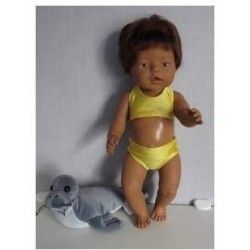 bikini geel glimmend baby born 43cm