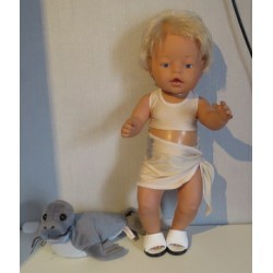 bikini met omslagrokje baby born 43cm