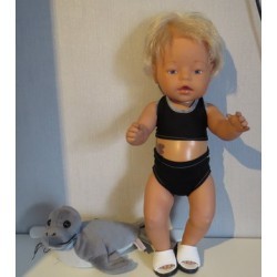 bikini zwart baby born 43cm