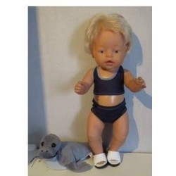 bikini donker paars baby born 43cm