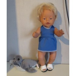 tankini  blauw baby born 43cm