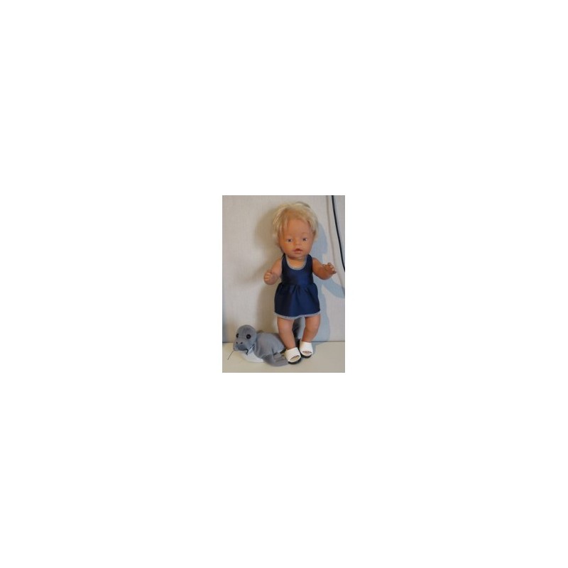 tankini donker blauw baby born 43cm