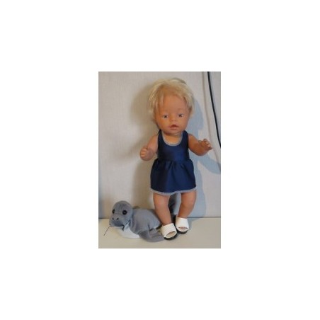 tankini donker blauw baby born 43cm