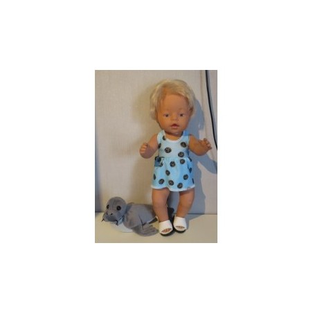 tankini blauw met zwart baby born 43cm