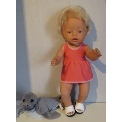 tankini zalm roze baby born 43cm