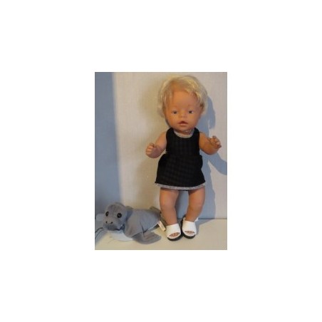 tankini zwart gebloemd baby born 43cm