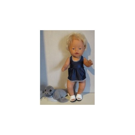 tankini blauw baby born 43cm