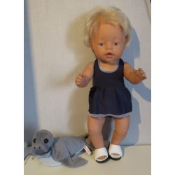 tankini donker paars baby born 43cm