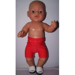zwembroek rood baby born 43cm