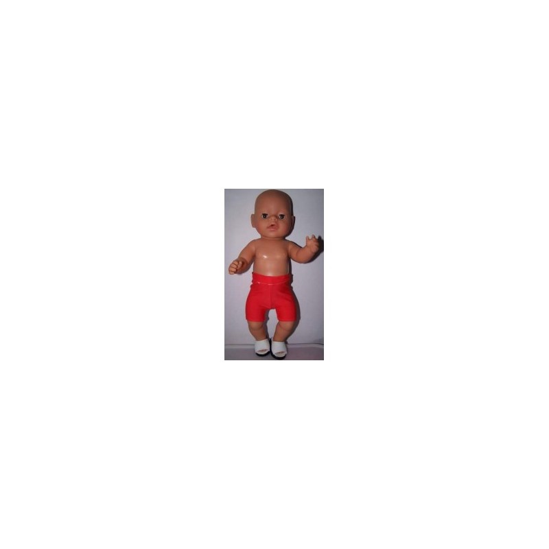 zwembroek rood baby born 43cm