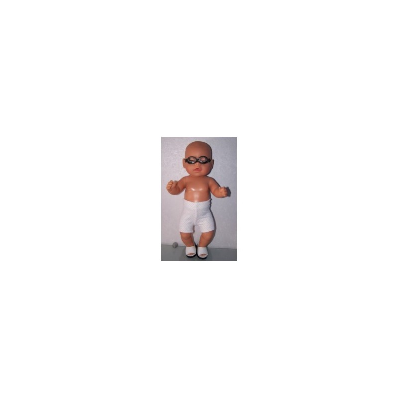 zwembroek gekleurde stippen baby born 43cm