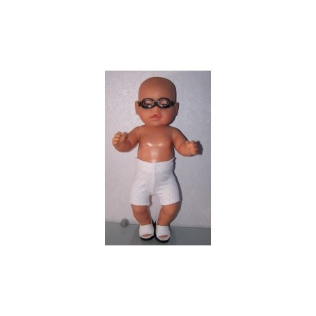 zwembroek gekleurde stippen baby born 43cm