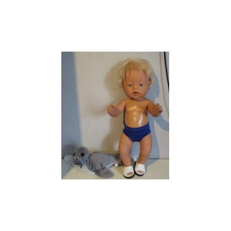 zwembroek blauw baby born 43cm