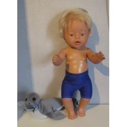 zwembroek blauw baby born 43cm