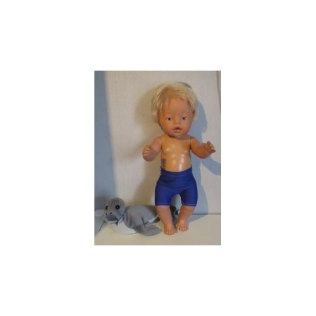 zwembroek blauw baby born 43cm