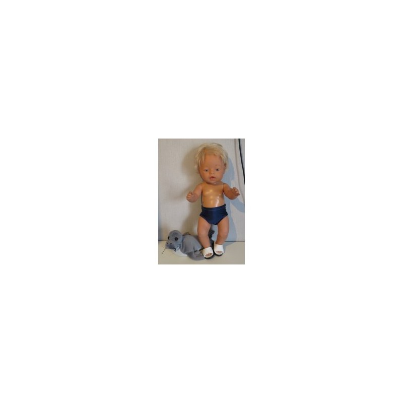 zwembroek donker blauw baby born 43cm