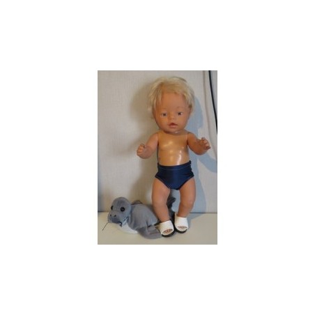 zwembroek donker blauw baby born 43cm