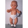 zwembroek gekleurd stippen baby born 43cm